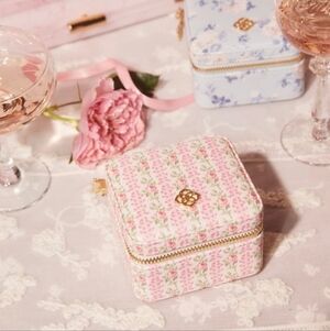 Kendra Scott x LoveShackFancy Pink Small Zip Jewelry Case